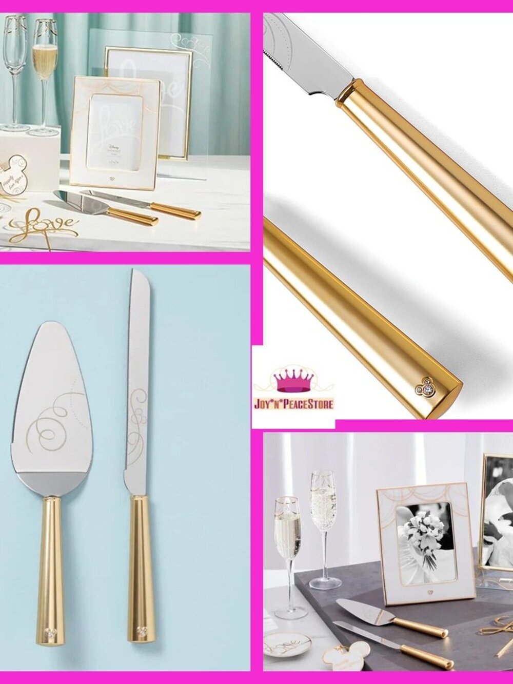 Lenox Disney Bridal collection Stainless Steel Bridal Cake Knife and Server Set
